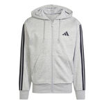 Abbigliamento adidas adidas Essentials 3 Stripes Felpa Uomini - grigio, nero