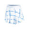 Shibori Plaid Skirt-13.5" 