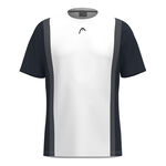 Abbigliamento HEAD HEAD Club 25 Tech Maglietta Uomini-Blu Scuro,Bianco