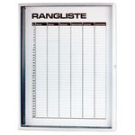 Strumenti per campi da tennis Tegra Tegra Ranglisten-Magnettafel 6 Ränge Mit Scheibe,Abschließbar Classifica-Bianco