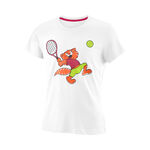Abbigliamento Wilson Wilson Tabby Tech Maglietta Ragazze-Bianco,Multicolore