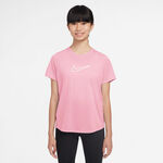 Abbigliamento Nike Nike Dri-Fit One Maglietta Ragazze-Rosa,Bianco