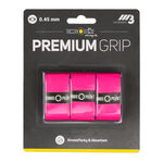 Overgrip Tennis-Point Tennis-Point Premium Grip Confezione Da 3-Rosa