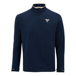 Abbigliamento Tecnifibre Tecnifibre Thermozip Manica lunga Uomini - blu scuro, 
