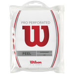 Overgrip Wilson Wilson Pro Overgrip Perforated Confezione Da 12-Bianco