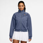 Abbigliamento Nike Nike Courtly Knit Heritage Giacca da allenamento Donna-grigio-blu