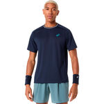 Abbigliamento da tennis ASICS ASICS Game   Maglietta Uomini-blu scuro