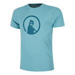 Abbigliamento Quiet Please Quiet Please Create Trainings Maglietta Uomini-Blu Chiaro,Color Petrolio