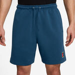 Abbigliamento Nike Nike Court Dri-Fit Heritage Fleece Pantaloncini Uomini-Grigio-blu
