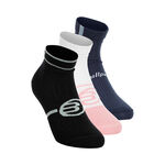 Abbigliamento Bullpadel Bullpadel Bp256 (Pack 3) Calzini Sportivi Donna-Nero,Bianco
