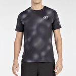 Abbigliamento Bullpadel Bullpadel Manaus Maglietta Uomini-Nero,Bianco