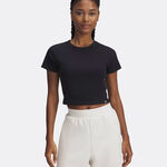 Abbigliamento Da Tennis Under Armour Ua Rival Rib Baby Tee-Blk
