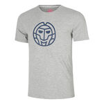 Abbigliamento BIDI BADU BIDI BADU Big Logo Chill Maglietta Uomini - grigio, 
