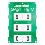Strumenti per campi da tennis Tegra Tegra Match-Pointer Größe S,35x50 Cm Segnapunti-Verde