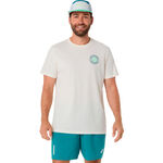 Abbigliamento ASICS ASICS  Court Graphic Maglietta Uomini - crema, verde