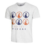 Abbigliamento Quiet Please Quiet Please Retro Monkey Maglietta Uomini - grigio chiaro, multicolore