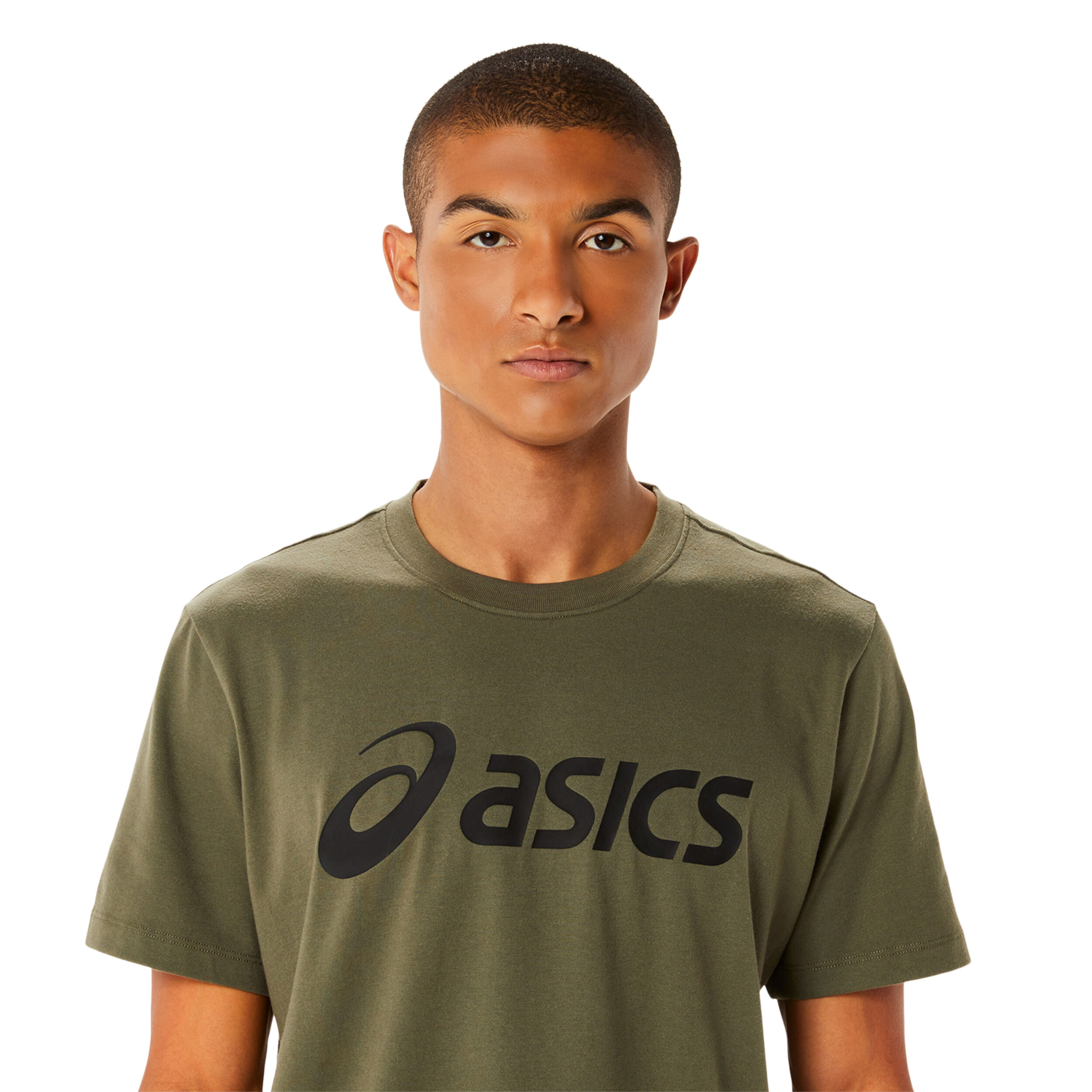 Buy ASICS Big Logo Maglietta Uomini Verde Nero online Padel Point IT
