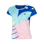 Abbigliamento da tennis BIDI BADU BIDI BADU Hey Laguna Maglietta Ragazze-blu, multicolore