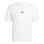 Abbigliamento adidas adidas Essentials Small Logo Maglietta Uomini - bianco, 