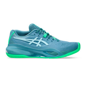 Immagine di GEL-RESOLUTION X PADEL Scarpa da padel Uomini-grigio-blu, verde neon