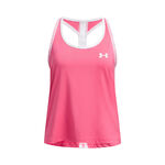 Abbigliamento Under Armour Under Armour Tech Knockout Canottiera Ragazze-Rosa,Bianco