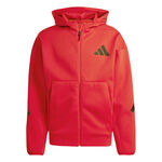 Abbigliamento adidas adidas Z.N.E. Full Zip Felpa Uomini - rosso, 