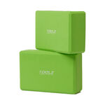 Accessori fitness TOOLZ TOOLZ Yoga Block-2pcs (made Of EVA Foam) Materassino Da Yoga-Verde