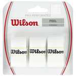 Overgrip Wilson Wilson Pro Overgrip Perforated Confezione Da 3-Bianco