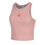Abbigliamento Quiet Please Quiet Please Crossroad Ribbed Canottiera Donna-Rosa Antico,Rosso