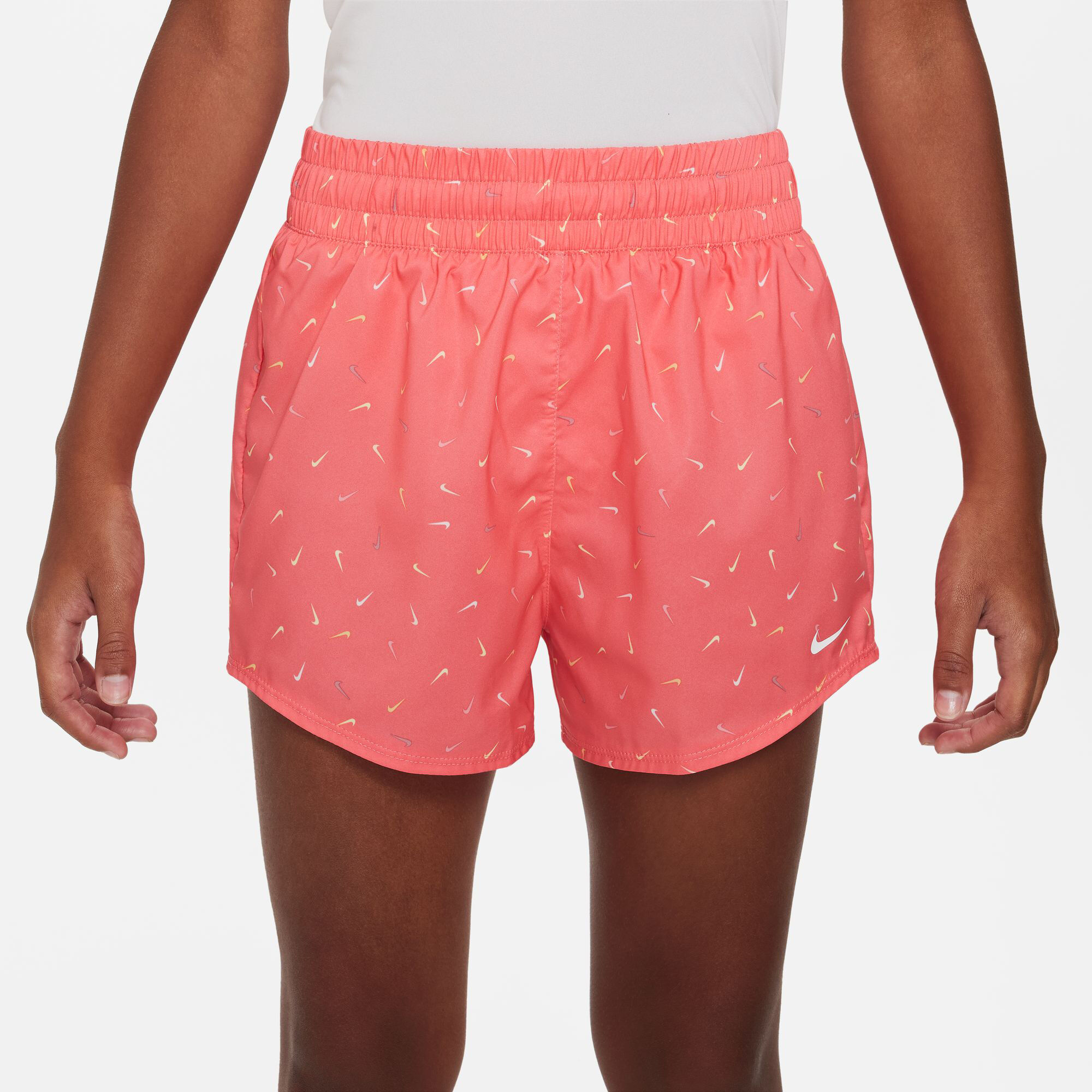 Buy Nike Dri Fit Big Kids High Waisted Woven Pantaloncini Ragazze Corallo online Padel Point IT