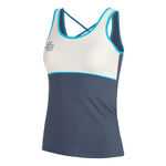 Abbigliamento BB by Belen Berbel BB by Belen Berbel Net Canottiera Donna-Blu Scuro,Bianco