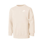 Abbigliamento Nike Nike Club Fleece Oversized Crew Felpa Ragazze-Beige,Bianco