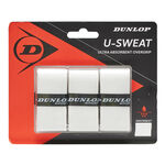 Overgrip Dunlop D TAC U-SWEAT OVERGRIP WHITE 3PCS