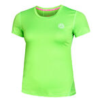 Abbigliamento BIDI BADU BIDI BADU Eve Tech Roundneck Maglietta Donna-Verde Neon