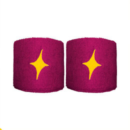 2 Wristbands - purple/yellow
