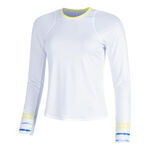 Abbigliamento Lucky in Love Lucky in Love Shibori Wave Manica Lunga Donna-Bianco