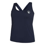 Abbigliamento Quiet Please Quiet Please Serve & Volley 2.0 Canottiera Donna-Blu Scuro