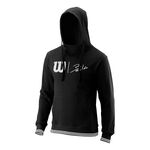 Abbigliamento Wilson Wilson Bela Slimfit Felpa Con Cappuccio Uomini-Nero, Bianco