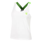 Abbigliamento Quiet Please Quiet Please Wild Serve & Volley 2.0 Canottiera Donna-Bianco,Verde Neon