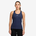 Abbigliamento Nike Nike Dri-Fit Swoosh Canottiera Donna-Blu Scuro