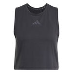 Abbigliamento adidas adidas Power 3 Stripes Boxy Canottiera Donna-Nero