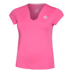 Abbigliamento BIDI BADU BIDI BADU Bella 2.0 Tech V-Neck Maglietta Donna-Rosa,Bianco