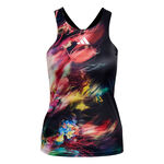 Abbigliamento adidas adidas Melbourne Y-Canottiera Donna-Nero,Multicolore