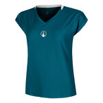 Abbigliamento Quiet Please Quiet Please Create Volley Maglietta Donna-Color Petrolio,Bianco