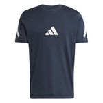 Abbigliamento adidas adidas Z.N.E. Maglietta Uomini-Blu Scuro,Bianco