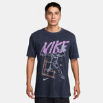 Abbigliamento Nike Nike Court Maglietta Uomini-Blu Scuro,Lilla