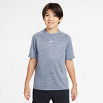 Abbigliamento Nike Nike Dri-Fit Multi Heather Maglietta Bambini-Grigio-blu