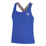Abbigliamento Quiet Please Quiet Please Serve & Volley 2.0 Canottiera Donna - blu, bianco
